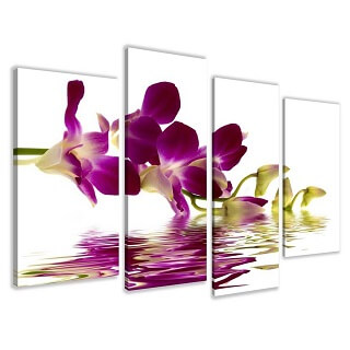 tableau orchidée multi panneaux